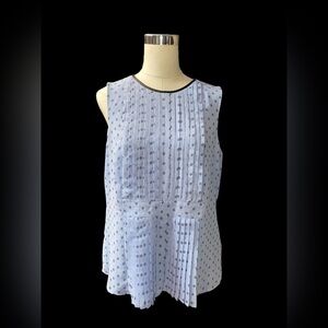 East 5th Lite Blue Pleated Top